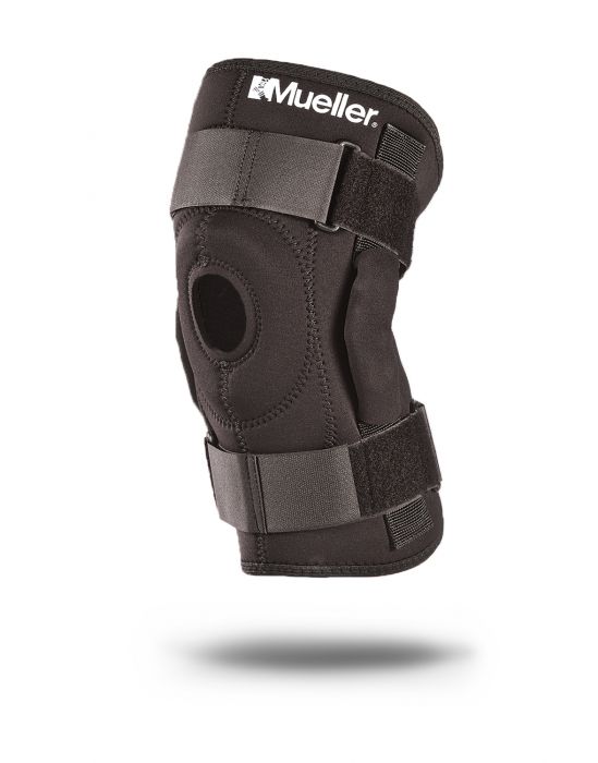 Mueller Hinged Knee Brace, Black, Large