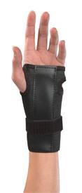 Mueller Wrist Brace w/Splint, Black, One Size Fits Most