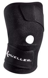 Mueller Knee Support Open Patella, Black, One Size Fits Most