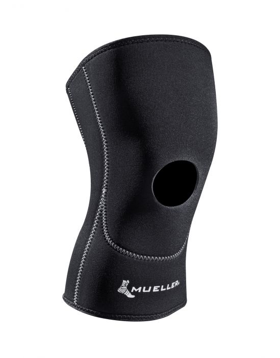 Mueller Open Patella Knee Sleeve, Black, Medium